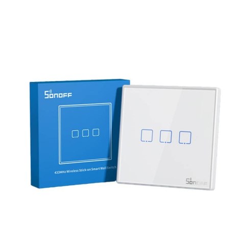 Włącznik światła SONOFF T2EU3C-RF RF 433MHz 3-kanałowy
