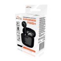 R-PHONES TWS - mini Słuchawki douszne Bluetooth 5.3 z technologią TWS, w komplecie powerbank/ładowarka z akumulatorem, czarne
