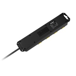 Przedłużacz sieciowy Rebel z wyłacznikiem 4 gniazda -3m, IP44