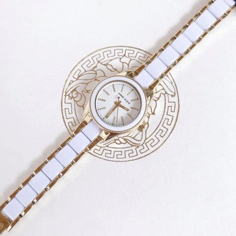 ZEGAREK DAMSKI Anne Klein Gold-Tone AK-3212WTGB + BOX