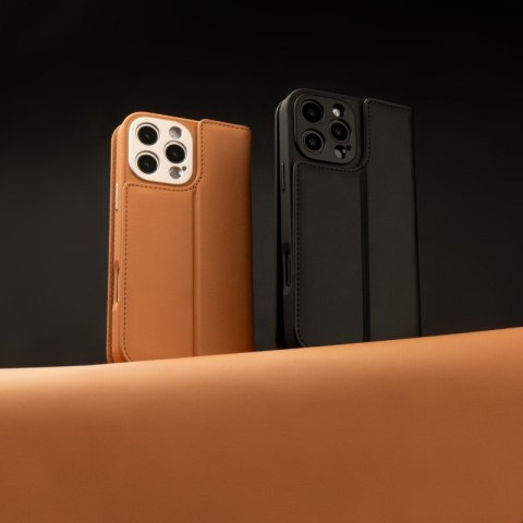 Moshi Overture MagSafe - Skórzane etui 3w1 z klapką iPhone 16 Pro (Charcoal Black)