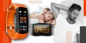 Smartwatch GIEWONT Czarno Pomarańczowy 2 Paski GW200-9