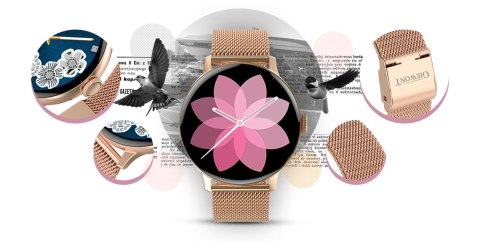 Smartwatch Damski GIEWONT Różowe Złoto GW330-1