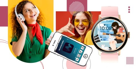 Smartwatch Damski GIEWONT Różowe Złoto GW330-1