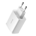 Ładowarka sieciowa BASEUS Compact Quick Charger 17W 3xUSB-A (biała)