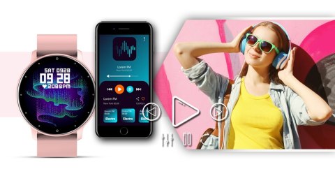 Smartwatch GIEWONT Różowy GW120-1