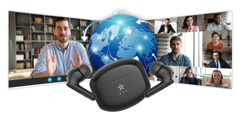 Słuchawki bezprzewodowe GIEWONT RealSound PRO ANC ENC GWS800-1 Czarne