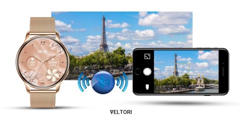 Smartwatch Damski VELTORI VT300-1 Złota Bransoleta