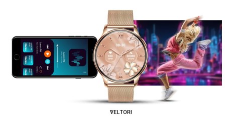 Smartwatch Damski VELTORI VT300-1 Złota Bransoleta