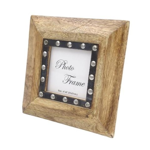 Drewniana ramka na zdjęcia 30071 - format zdjęcia 10x10cm