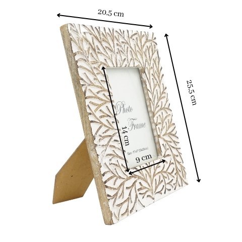 Drewniana ramka na zdjęcia Gałązki - 29382 - format zdjęcia 15x10cm