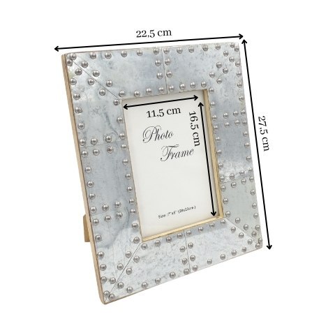 Drewniana ramka na zdjęcia Silver - 30159 - format zdjęcia 18x13cm