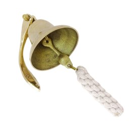 Dzwon Mosiężny Okrętowy Średnica 7,5 cm - Dekoracja Marynistyczna - HB34/3