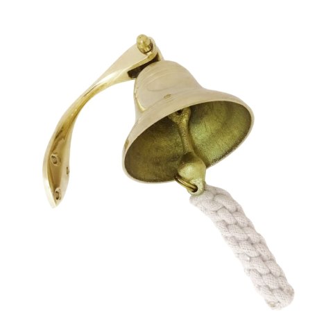Dzwon Mosiężny Okrętowy Średnica 7,5 cm - Dekoracja Marynistyczna - HB34/3
