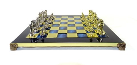 Ekskluzywne, Duże Klasyczne Szachy Metalowe Stauton - 36x36 cm - S34