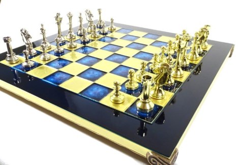 Ekskluzywne, Duże Klasyczne Szachy Metalowe Stauton - 36x36 cm - S34