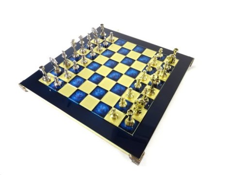 Ekskluzywne, Duże Klasyczne Szachy Metalowe Stauton - 36x36 cm - S34
