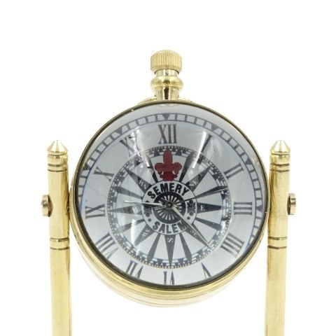 Zegar Marynistyczny na Biurko Mosiężny- NC2963