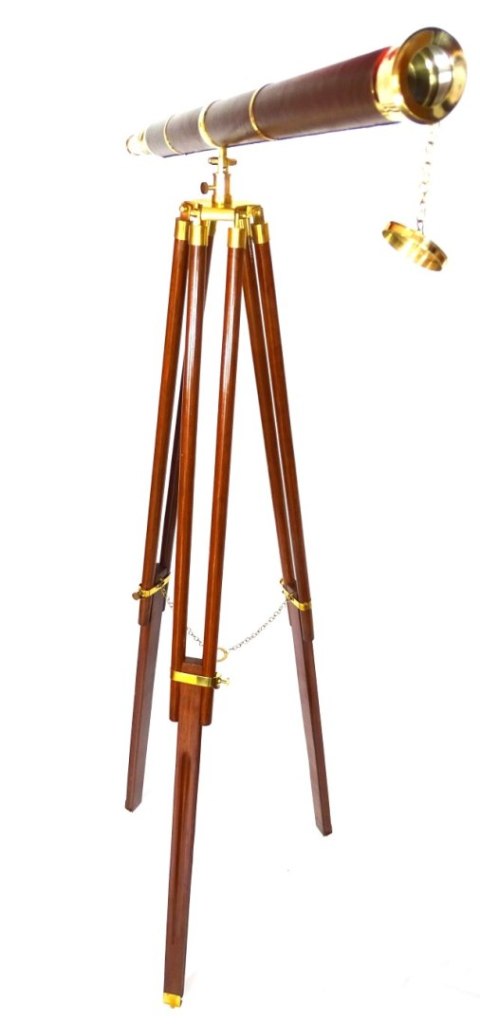 Wielka Luneta Dekoracyjna na drewnianym trójnogu - TWSS