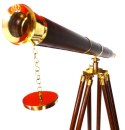 Wielka Luneta Dekoracyjna na drewnianym trójnogu - TWSS