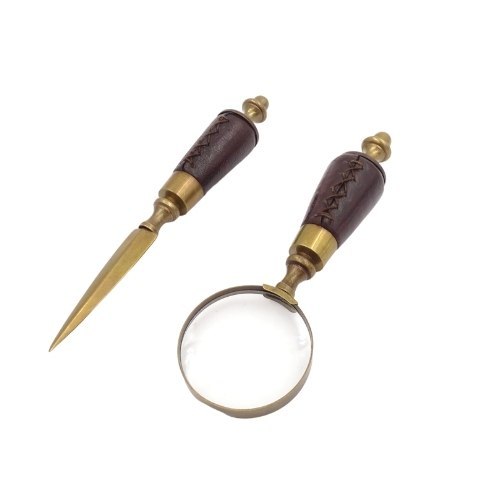 Zestaw na biurko Lupa i Nóż do papieru MIS-0742