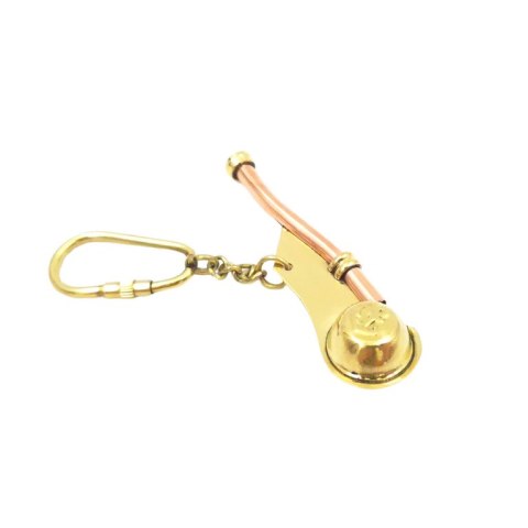 Brelok gwizdek bosmański mosiężny - KRT28B