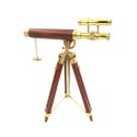 Duża mosiężna luneta na trójnogu - Wysokość maksymalna 57 cm - TDBL