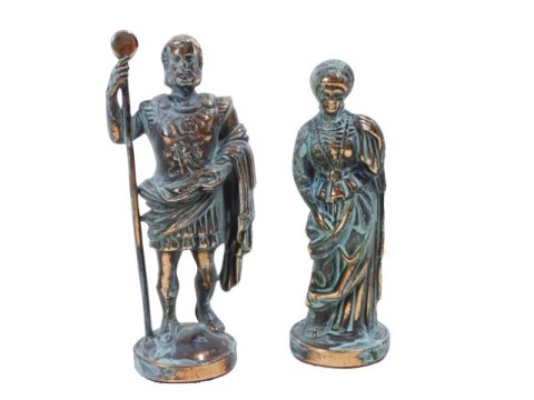 Szachy Mosiężne Łucznicy Duże 44x44cm - Luksusowy Prezent - S10BBRO