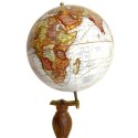 Elegancki Globus ozdobny na drewnianej podstawie - World GLB-0096B
