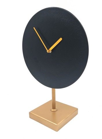 Elegancki zegar metalowy okrągły - 4122