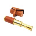 Mini Luneta Mosiężna Składana w Skórzanym Etui - TEL023B