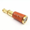 Mini Luneta Mosiężna Składana w Skórzanym Etui - TEL023B