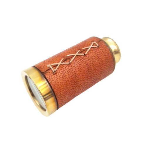Mini Luneta Mosiężna Składana w Skórzanym Etui - TEL023B