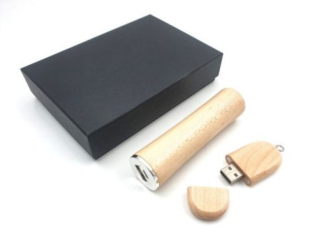 Zestaw biznesowy: Pendrive 16 GB + Powerbank 2600 mAh w eleganckim pudełku - PDPB