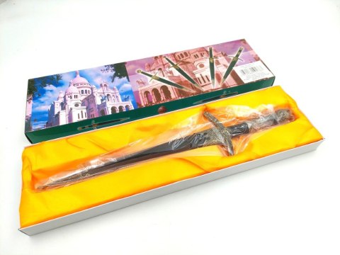 Sztylet Rycerski Dekoracyjny Stalowy - Replika - SW-178