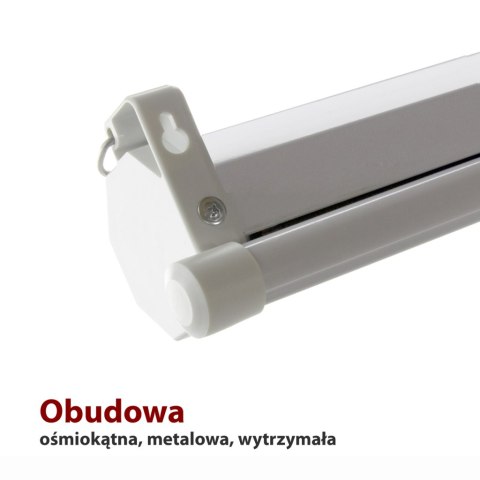 EKRAN RĘCZNY PÓŁAUTOMAT 4:3 120" 244x183cm MS-120 4:3 ART