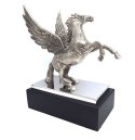 Pegaz - figurka dekoracyjna aluminiowa na podstawie stalowo-drewnianej - NI9935