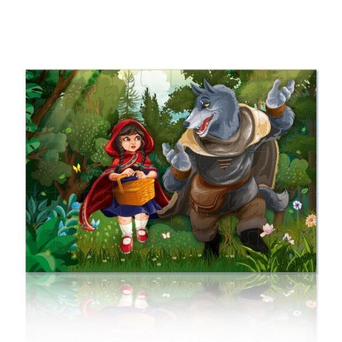 Puzzle - Czerwony Kapturek - 2x50 - Dwie układanki - 1101629