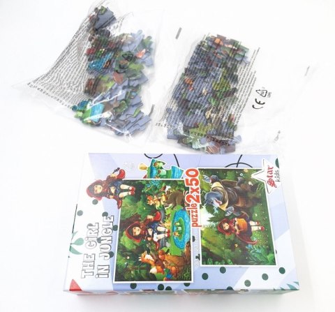 Puzzle - Czerwony Kapturek - 2x50 - Dwie układanki - 1101629