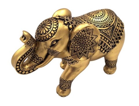 Słonik na szczęście - figurka dekoracyjna - 43679