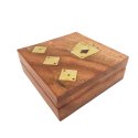 Talia kart i kości w pudełku drewnianym - DNU-010