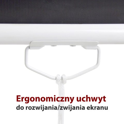 EKRAN RĘCZNY PÓŁAUTOMAT 1:1 118" 213x213cm MS-84 1:1 ART