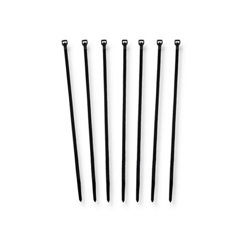 Qoltec Opaski zaciskowe Trytki kablowe | 4.8*200mm | 100 szt. | Nylon66 | UV | Czarne