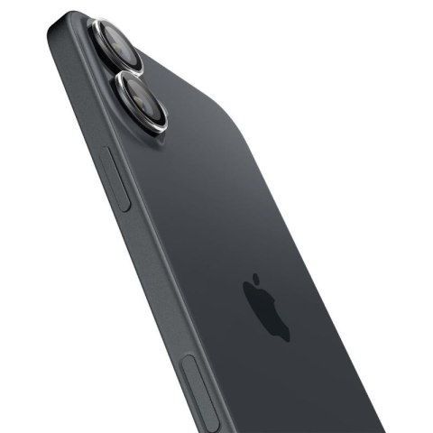 Spigen Optik Pro GLAS.TR EZ Fit Camera Protector 2-Pack - Szkło ochronne na obiektyw do iPhone 17 / 16 / 16 Plus (2 szt) (Przezr