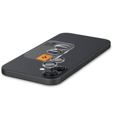 Spigen Optik Pro GLAS.TR EZ Fit Camera Protector 2-Pack - Szkło ochronne na obiektyw do iPhone 17 / 16 / 16 Plus (2 szt) (Przezr