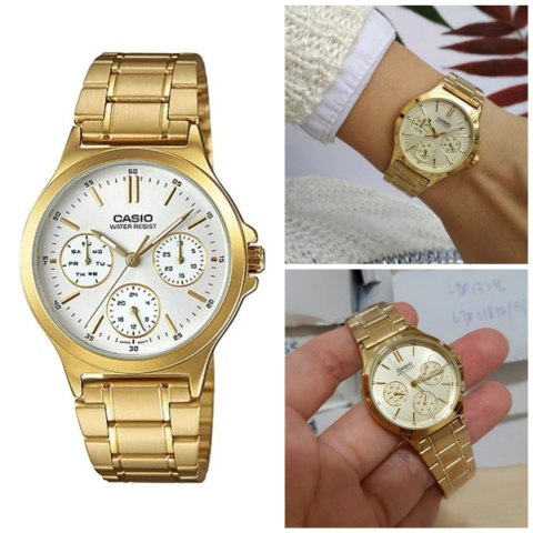 ZEGAREK DAMSKI CASIO LTP-V300G-7A (zd566b) + BOX
