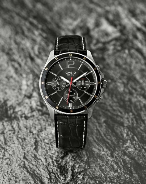 ZEGAREK MĘSKI CASIO MTP-1374L-1AV (zd064b) + BOX