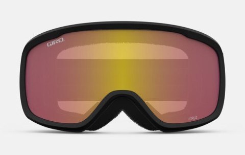 Gogle zimowe GIRO CRUZ BLACK WORDMARK (Szyba lustrzana kolorowa YELLOW BOOST 00% S2) (NEW 2024/2025)