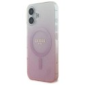 Guess IML Glitter Gradient MagSafe - Etui iPhone 16 Plus (różowy)