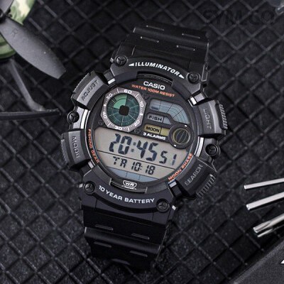 ZEGAREK MĘSKI CASIO Digital Moonphase WS-1500H-1A + BOX